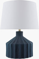 Malky Traditional Dark Blue Table Lamp