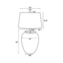 Baylor Rustic White Table Lamp