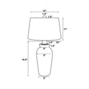 Avis Rustic Gray Table Lamp