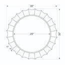 Daneen Modern Metallic - Nickel Wall Mirror