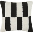 Judie White/Black Pillow Cover