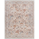 Qasim Traditional Beige/Pale Blue Area Rug