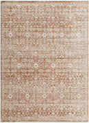 Sandro Traditional Tan/Burnt Orange Area Rug