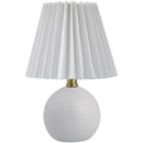 Travarus Modern White Table Lamp