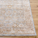 Cassy Traditional Tan/Blue Area Rug