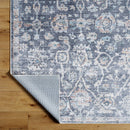Eleni Traditional Black/Denim Washable Area Rug - Vivir x Livabliss