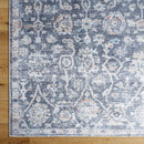 Eleni Traditional Black/Denim Washable Area Rug - Vivir x Livabliss