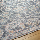 Eleni Traditional Black/Denim Washable Area Rug - Vivir x Livabliss