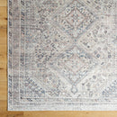 Eleni Traditional Gray Washable Area Rug - Vivir x Livabliss