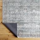 Lorelai Traditional Black Washable Area Rug - Vivir x Livabliss