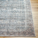 Lorelai Traditional Black Washable Area Rug - Vivir x Livabliss