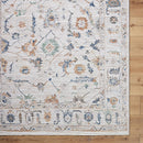 Stevenson Traditional Ivory Washable Area Rug