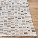 Latisia Modern Slate Blue Washable Area Rug