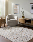 Latisia Modern Slate Blue Washable Area Rug