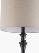 Mikia Rustic Black Floor Lamp