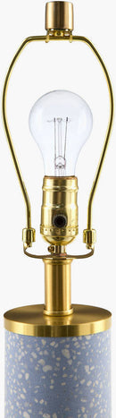Kamila Traditional Sky Blue Table Lamp