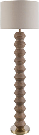 Edina Traditional Dark Brown Floor Lamp