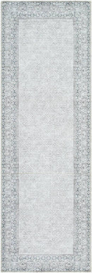 Rainier Cottage Blue/Medium Gray Washable Area Rug - Our PNW Home x Livabliss