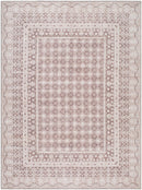 Rainier Cottage Cream/Dark Brown Washable Area Rug - Our PNW Home x Livabliss
