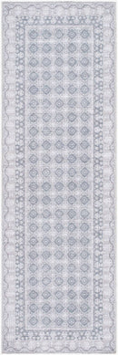 Rainier Cottage White/Pale Blue Washable Area Rug - Our PNW Home x Livabliss