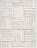 Architect Modern Ivory/Dark Brown Area Rug - Galey Alix Livabliss