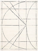 Architect Modern Black/Ivory Area Rug - Galey Alix Livabliss