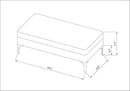 Benjamin Light Brown Bench - Galey Alix x Livabliss
