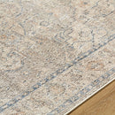 Maria Elena Traditional Taupe/Dark Blue Area Rug - Galey Alix Livabliss