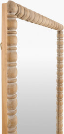 Karling Blair Traditional Brown Wall Mirror - Galey Alix x Livabliss