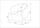 Finlayson Ivory/Beige Accent Chair - Galey Alix x Livabliss