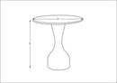 Mila Rose Beige/Dark Brown End Table - Galey Alix x Livabliss