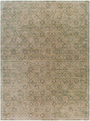 Myrtle Avenue Traditional Olive Area Rug - Galey Alix Livabliss
