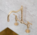 Elegant Vintage Brass Bridge Faucet