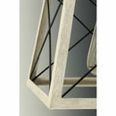 Graphite Dimmable Farm Home Light Lantern Geometric Chandelier