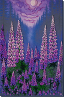 Moonlight Lupines Bead Embroidery Kit by Abris Art AB-952
