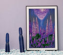 Moonlight Lupines Bead Embroidery Kit by Abris Art AB-952