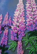 Moonlight Lupines Bead Embroidery Kit by Abris Art AB-952