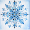 Frost Patterns Crystal Snowflake Bead Embroidery Kit by Abris Art AB-963