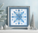 Frost Patterns Crystal Snowflake Bead Embroidery Kit by Abris Art AB-963