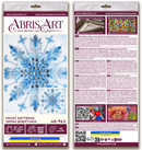 Frost Patterns Crystal Snowflake Bead Embroidery Kit by Abris Art AB-963