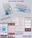 Frost Patterns Crystal Snowflake Bead Embroidery Kit by Abris Art AB-963