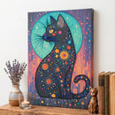 Stellar Gaze Celestial Cat Bead Embroidery Kit by Abris Art AB-967