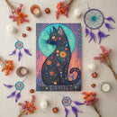 Stellar Gaze Celestial Cat Bead Embroidery Kit by Abris Art AB-967