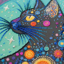 Stellar Gaze Celestial Cat Bead Embroidery Kit by Abris Art AB-967