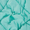 Twin/Twin XL Traditional Microfiber Reversible 3 Piece Comforter Set in Blue/Grey