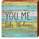 You. Me. Lake Wedowee Colorful ABR1 | Wall Art Print on Real Wood