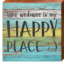 Lake Wedowee is My Happy Place Colorful ABR1 | Wall Art Print on Real Wood