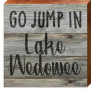 Go Jump In Lake Wedowee Wooden ABR1