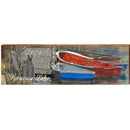 Syracuse Lake Colorful Boats | Wall Art Print on Real Wood