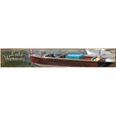 Lake Wawasee Vintage Boat | Wall Art Print on Real Wood